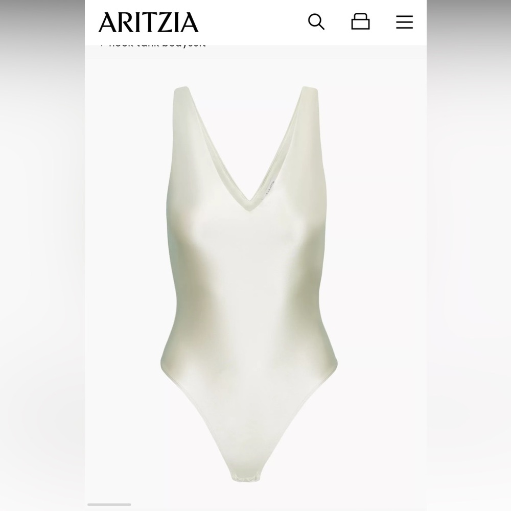 Aritzia Babaton XS Satinette V-Neck